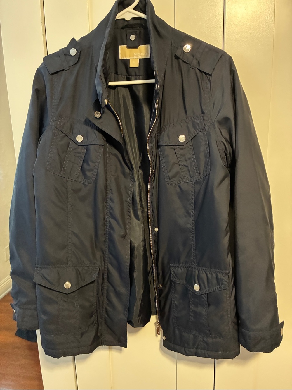 Michael Kors Nylon Navy Lightweight Jacket
